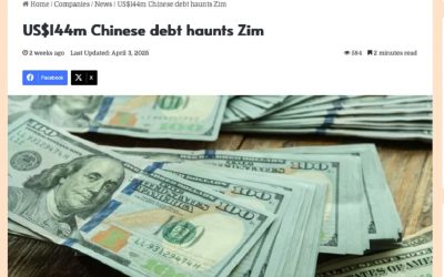 ZITAP speaks on Harare water levy, US 144 m China Exim Bank Loan
